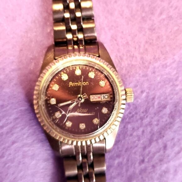 Diamond ARMITRON Now Vintage Watch - Picture 1 of 5